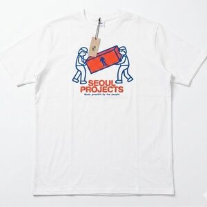 Seoul Projects White Graphic Short Sleeve Tee-L